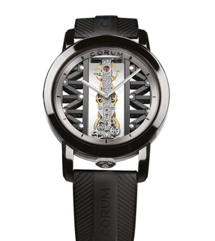 Copy Corum Golden Bridge 43 Titanium DLC Watch B113/03832 - 113.959.95/F371 GG29G